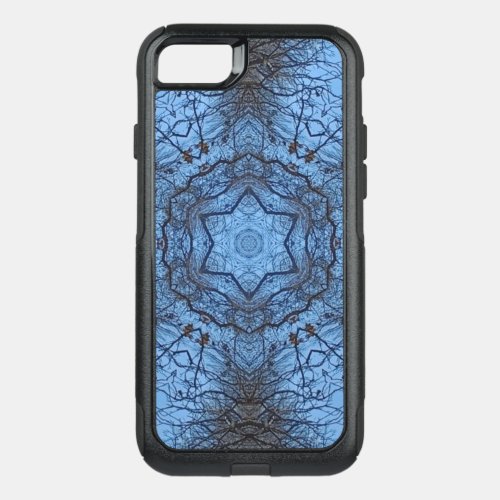 Unique Blue Brown Abstract OtterBox Commuter iPhone SE87 Case