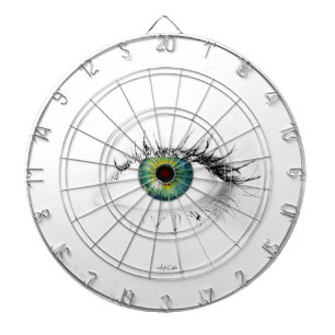 unique blue green eye dart board modern funny