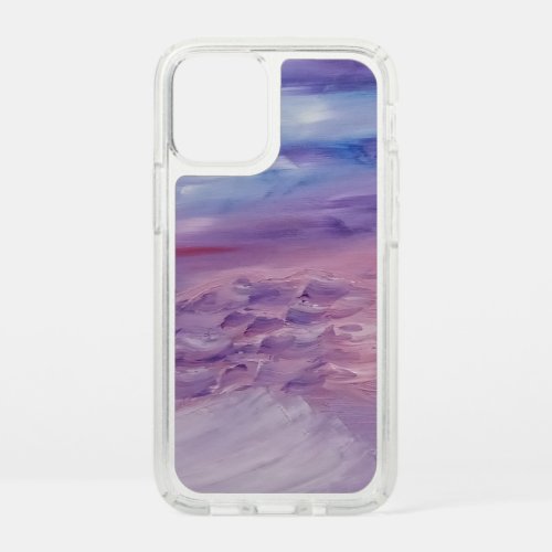 Unique Blue Purple Pink White Abstract  Speck iPhone 12 Mini Case