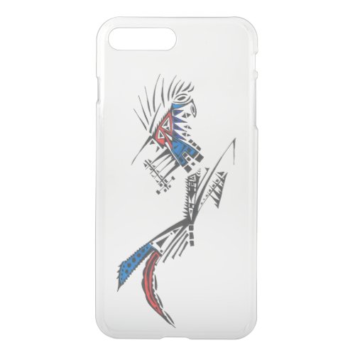 Unique Blue Red Black White Abstract iPhone 8 Plus7 Plus Case