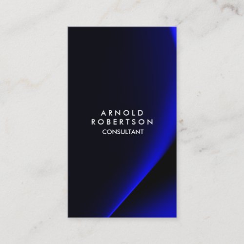 Unique Blue Wave Pattern Abstract Elegant Business Card