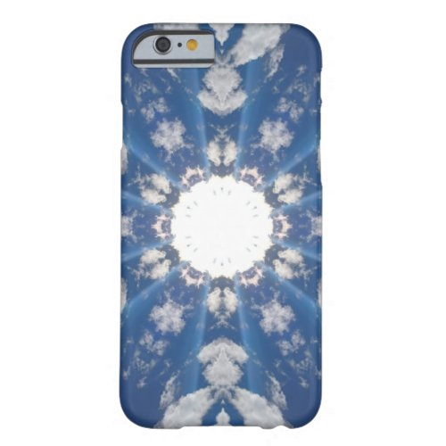 Unique Blue White Abstract Barely There iPhone 6 Case
