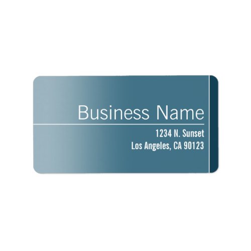 Unique Blue  White Design Business Return Address Label