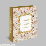 Unique Blush Gold Wedding Memory Album 3 Ring Binder<br><div class="desc">Keep your most cherished memories beautifully preserved with this wedding ring binder featuring lush blush and gold boho flowers. Designed in a soft watercolor style, this binder is perfect for organizing wedding photos, keepsakes, vows, or planning details. The romantic blush roses and shimmering gold accents bring a timeless elegance, making...</div>