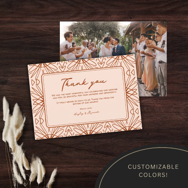 Unique Bohemian Wedding Thank You Cards (Creator Uploaded)