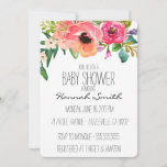 Unique Boho Floral Baby Shower Invitation at Zazzle