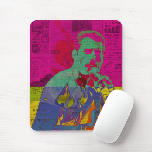 Unique Bold Colors Artwork l Freddie Mercury Queer Mouse Pad