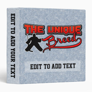 Unique Breed, Ice Hockey Goalie Album Binder