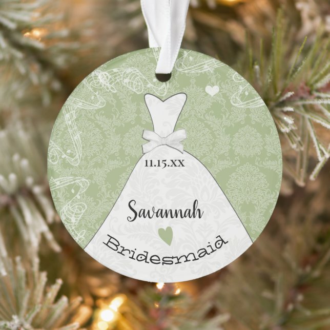 Unique Bridesmaid Maid Of Honor or Flower Girl  Or Ornament (Tree)