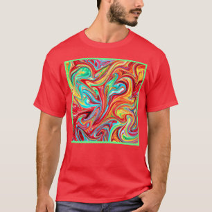 Unique Bright Colors Patterns Painting. Buy Now T-Shirt