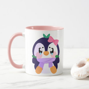 Unique Broke Cute Penguin Mug