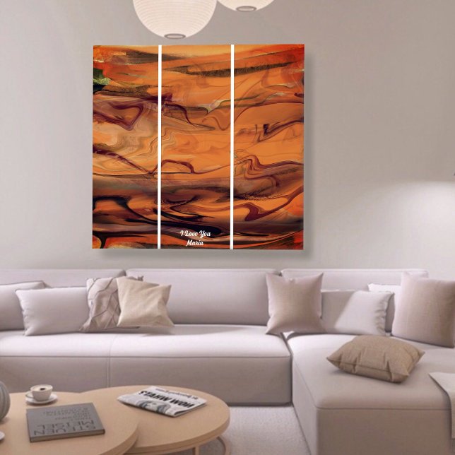 Unique Brown Abstract Marble Liquified Wall Art  (Creator Uploaded)