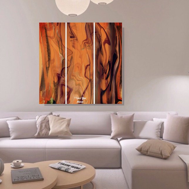 Unique Brown Abstract Marble Liquified Wall Art  (Creator Uploaded)