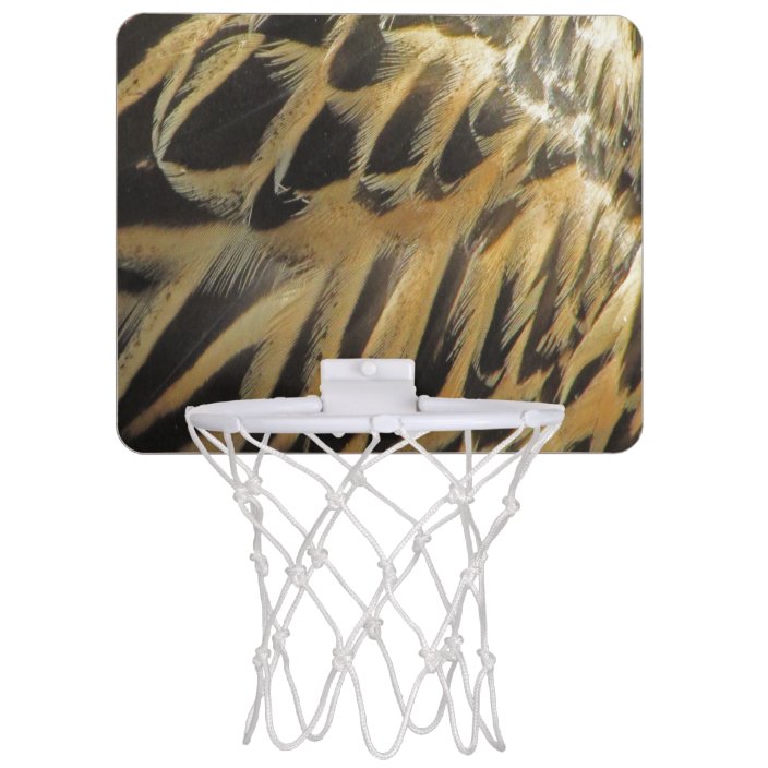 Unique Brown Bird Feather Close Up Photo Nature Mini Basketball