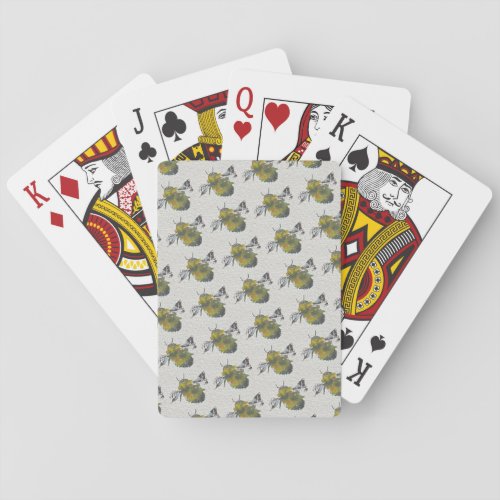 Unique bumblebee playing cards 