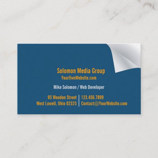 Customizable Bending Business Card