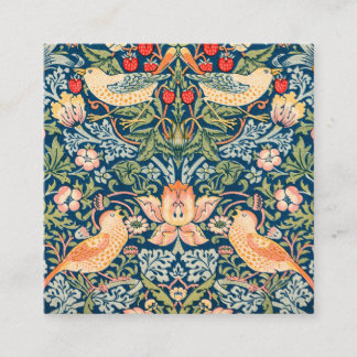 Unique Business Card, Stylish, Floral Square Business Card