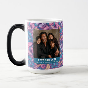 Unique Butterfly Camouflage Bouquet Dog Dad Birthd Color Morph Mug