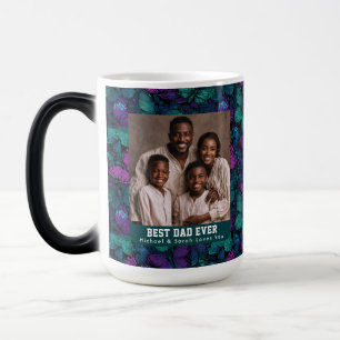 Unique Butterfly Camouflage Bouquet Step Dad Birth Color Morph Mug