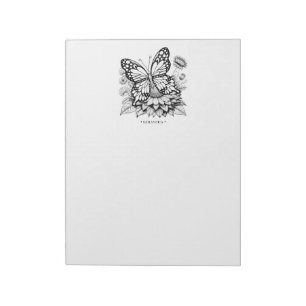 Unique Butterfly Coloring Pages Notepad