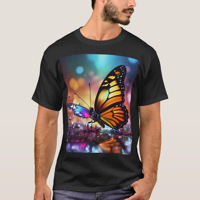 "Unique Butterfly Design T-Shirts | Beautiful & Cr (Front)