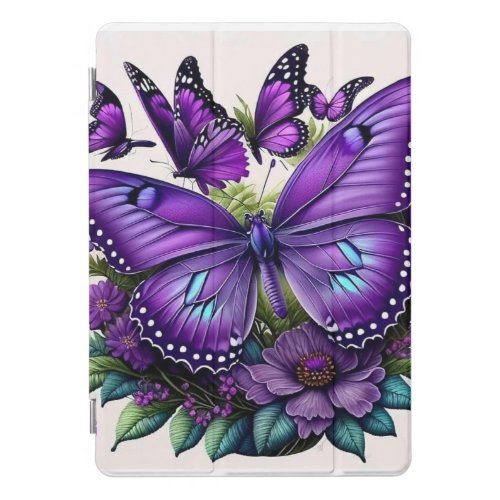 unique butterfly purple pattern iPad Smart Cover 