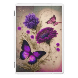 unique butterfly purple pattern iPad Smart Cover