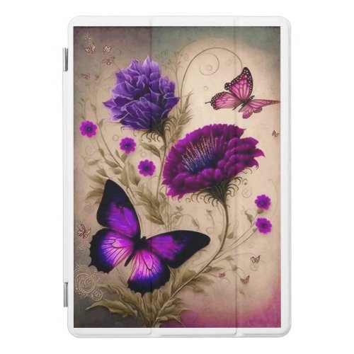 unique butterfly purple pattern iPad Smart Cover