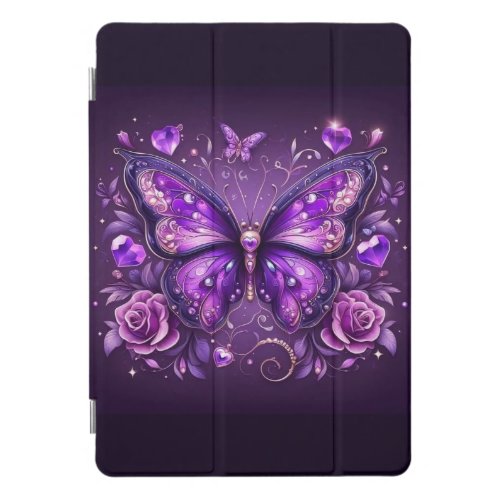 unique butterfly purple pattern iPad Smart Cover