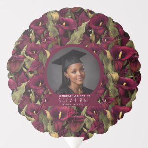 Unique Calla Lilies Floral Wife Graduation Balloon