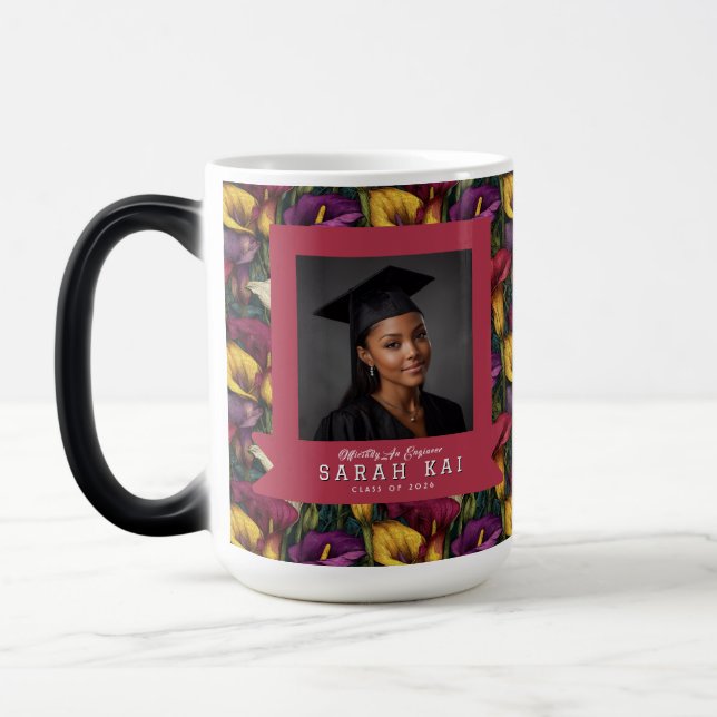 Unique Calla Lilies Pattern Masters  Color Morph Mug (Left)