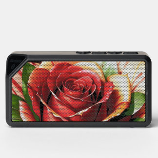 Unique Candy Cane Rose Design Flower Bluetooth Speaker