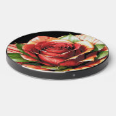 Unique Candy Cane Rose Design Flower Wireless Charger (Front 2)
