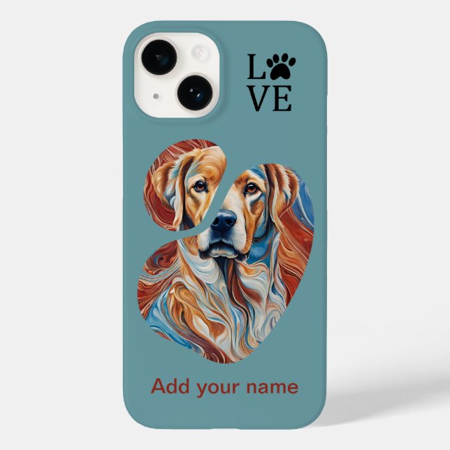 Unique Canine Art iPhone / iPad case (Back)