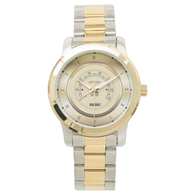 Unique Car Speedometer (MPH) Themed Watch (Front)