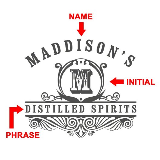 Unique Carraway Etched Square Whiskey Glass (Design)