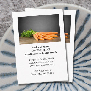 Unique Carrots Health Organic Farm Business Card