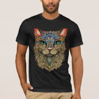 Unique Cat Mandala T-Shirt for Cat Lovers!