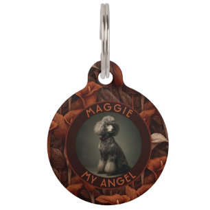 Unique Cat Owner Gift Calla Lilies Pet ID Tag