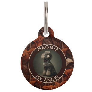 Unique Cat Owner Gift Calla Lilies Pet ID Tag
