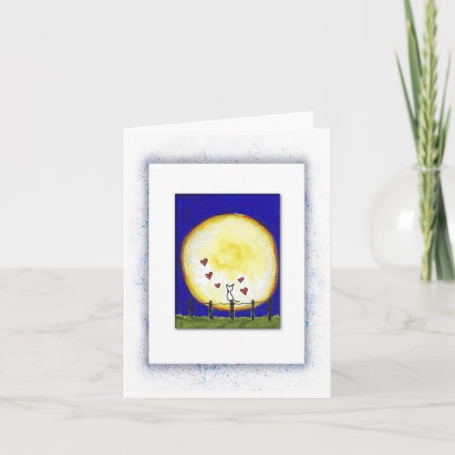 Unique Cat Sympathy Card for Cat Mom Dad  (Front)