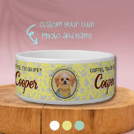 Unique Ceramic Pet Feeding Dish with Name & Photo<br><div class="desc">Pamper your pet with our custom ceramic pet bowl, a perfect blend of functionality and personalized charm. Each bowl is handcrafted from premium ceramic, ensuring a durable and safe dining experience for your beloved dog or cat. Send us your pet's photo and name, and we'll create a one-of-a-kind portrait on...</div>