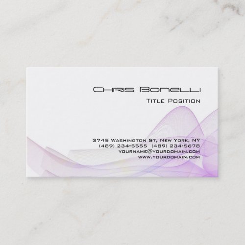 Unique Charming Wave Pattern Abstract Business Card