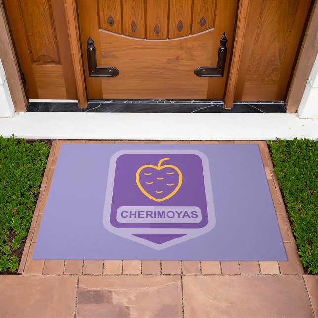 Unique Cherimoya Fruit Graphic Customisable  Doormat (Creator Uploaded)