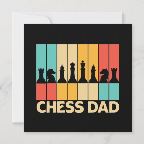 Unique Chess Dad Funny Vintage Sunset Card