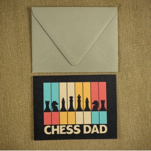 Unique Chess Dad Funny Vintage Sunset Postcard