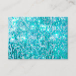 ★ Unique Chic Glitter Turquoise Business Card at Zazzle
