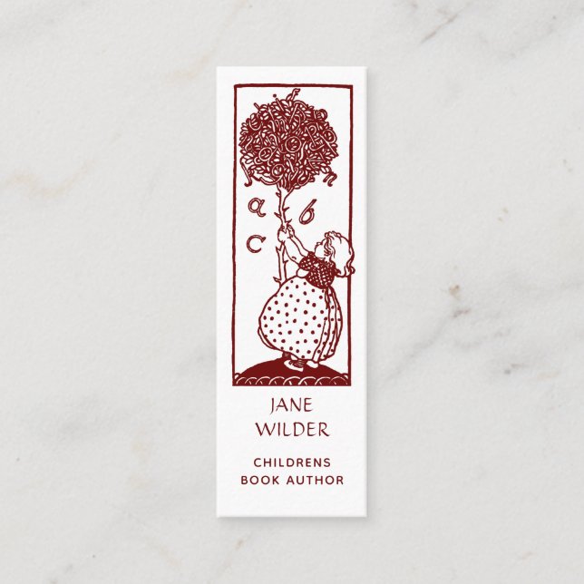 Unique Children's BookAuthor  Mini Business Card (Front)