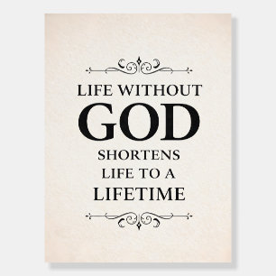 Unique Christian religion quote Foam Board