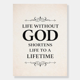 Unique Christian religion quote Foam Board